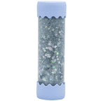 Jellystone Designs Baby Calm Down Bottle in Soft Blue with blue silver and iridescent glitter sensory filling