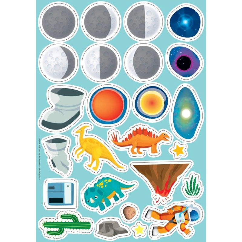 Kids solar system activity kit with stickers and colouring