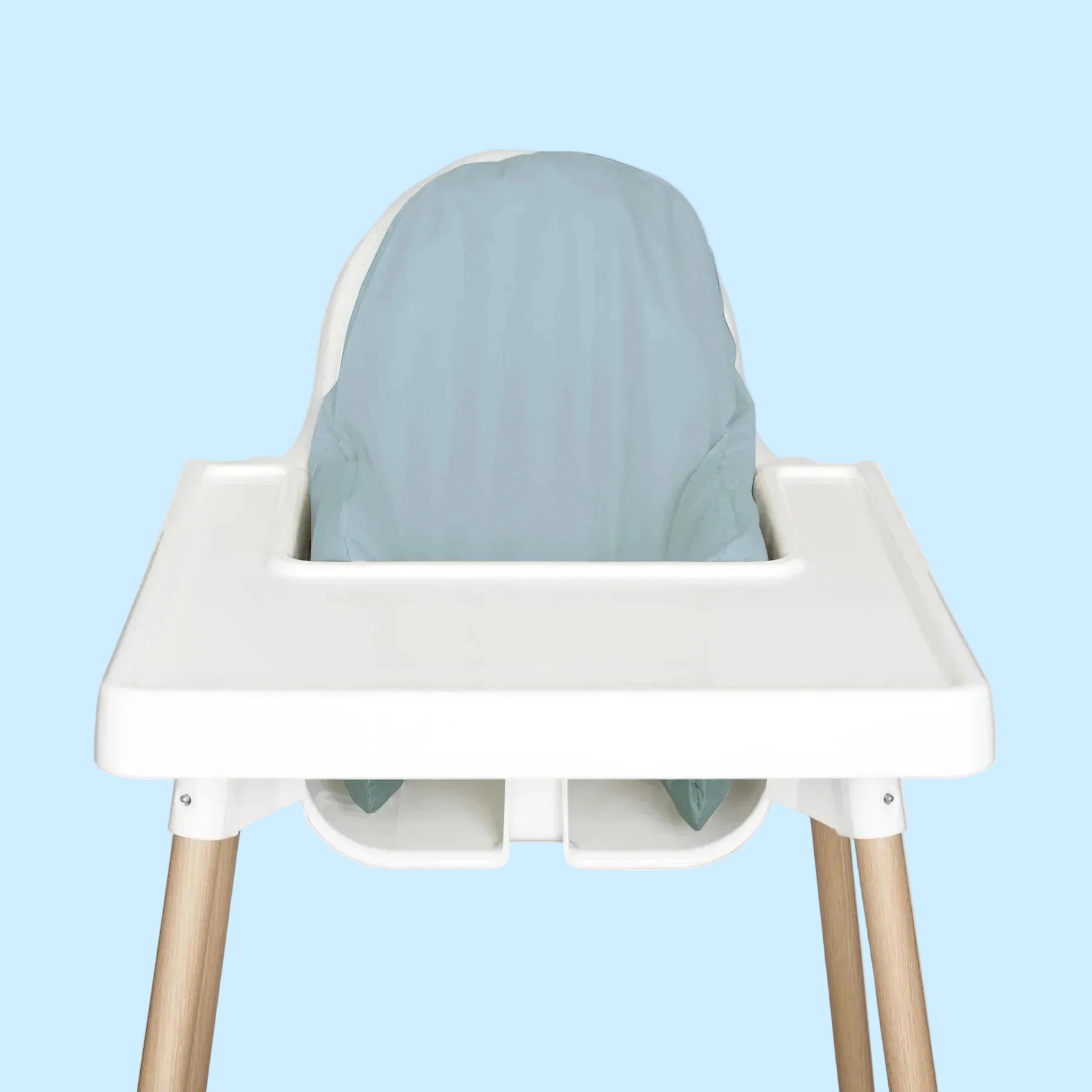 Pastel Blue Highchair Cushion Cover - Nibble & Rest