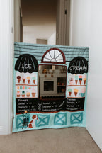 Ice cream shop role play panel for kids by The Cozy Cube