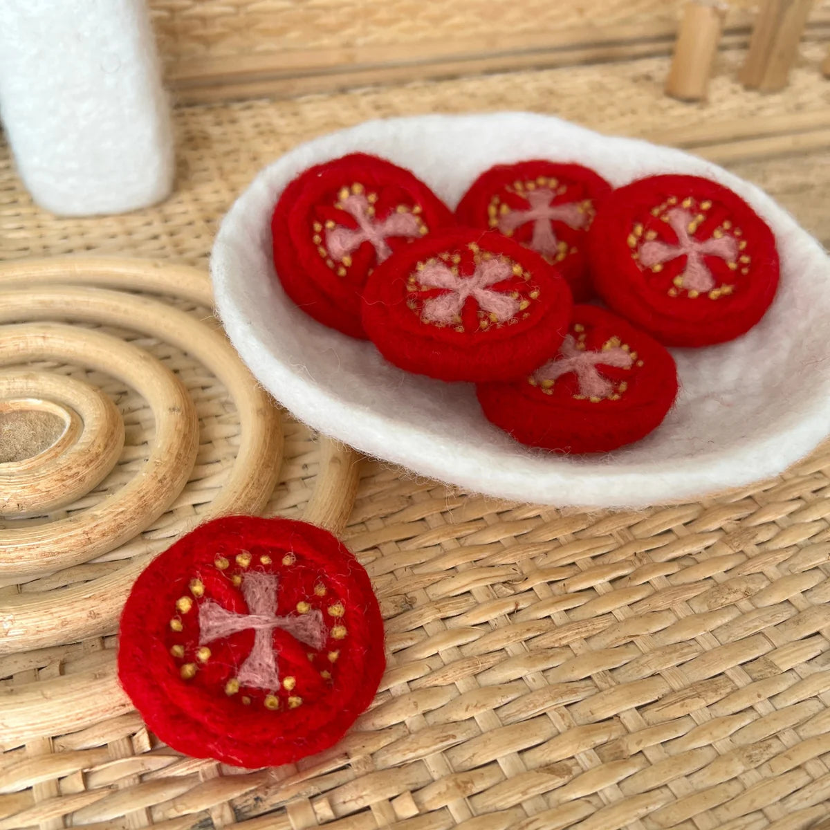 Tomato Slice Felt Food - Playtisserie