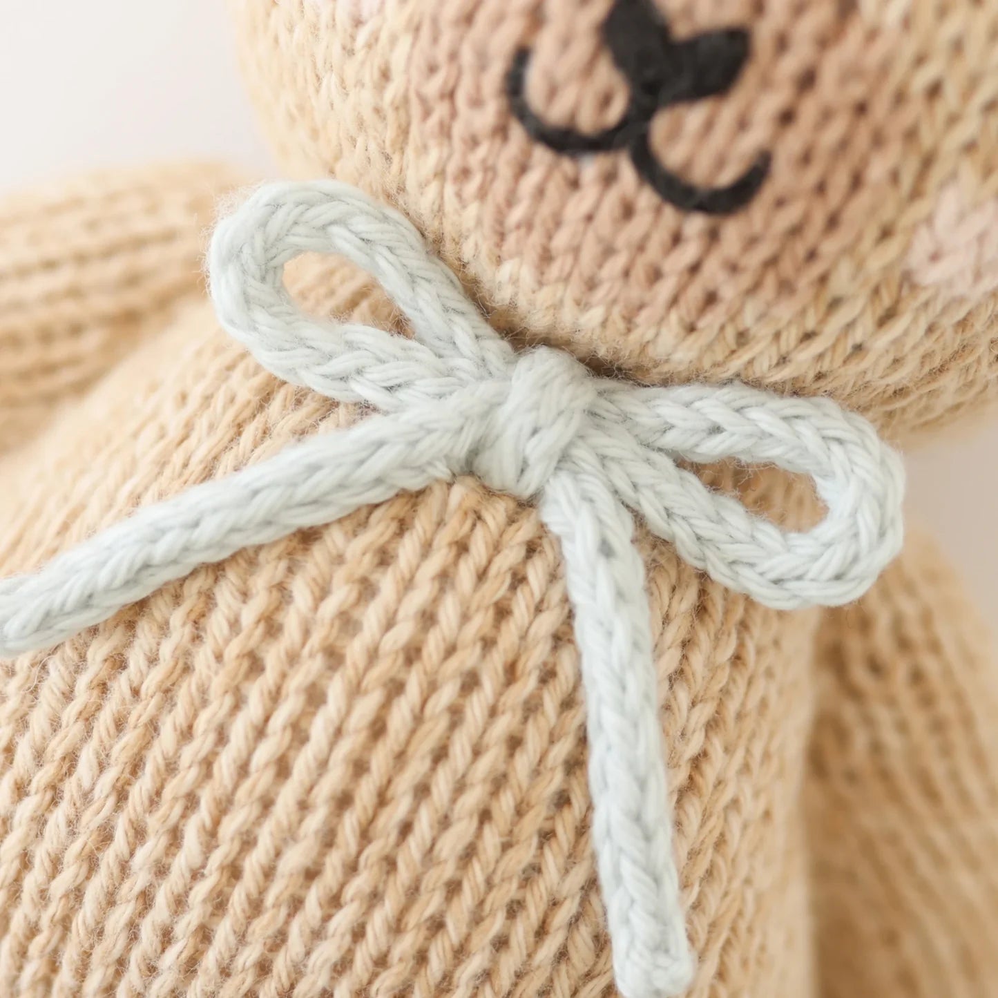 Baby Honey Bear (blue bow) - Cuddle+Kind