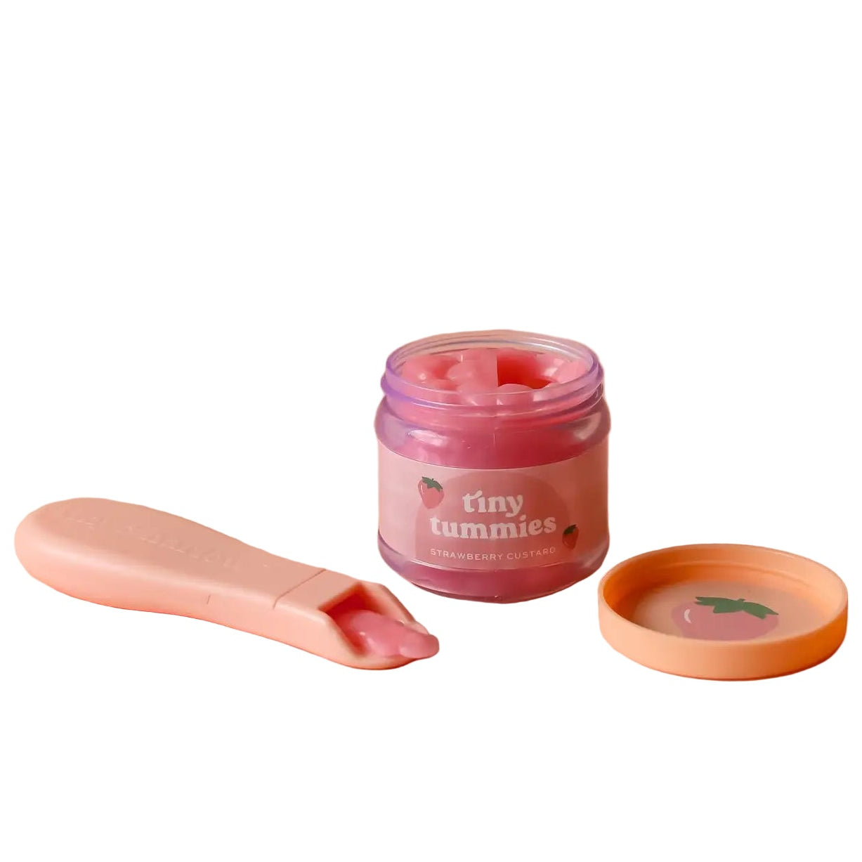 Tiny Tummies | Strawberry Custard Food Jar + Spoon Set