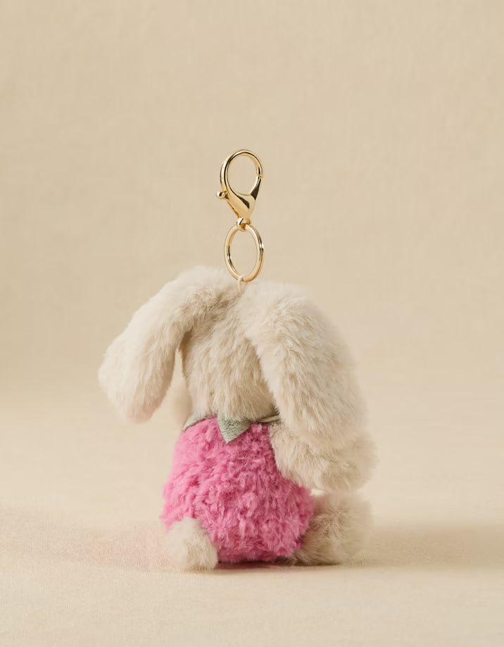 Berry Sweet Strawberry Bunny Bag Charm - Mon Ami