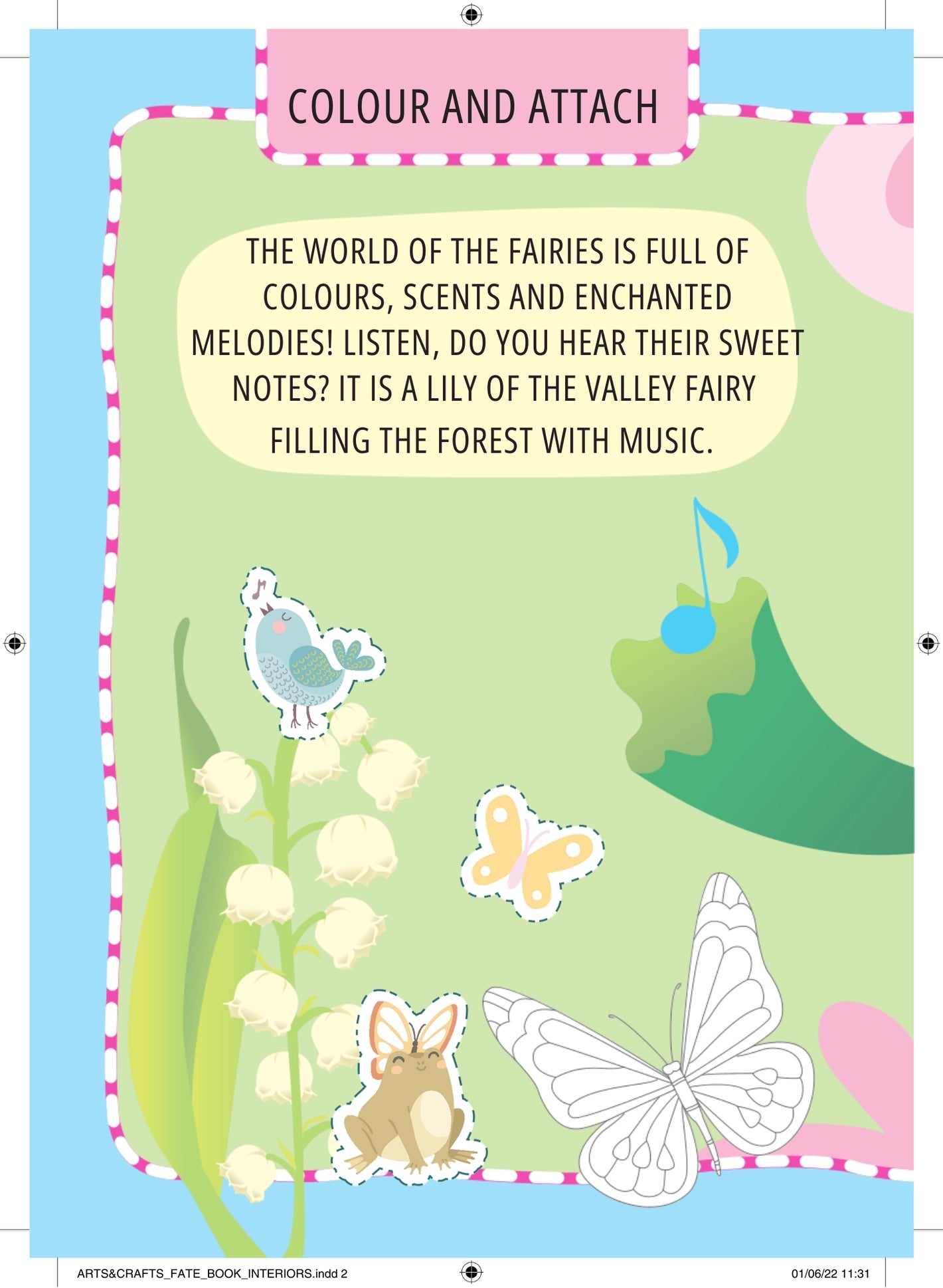 Fairy sticker and colouring activity set