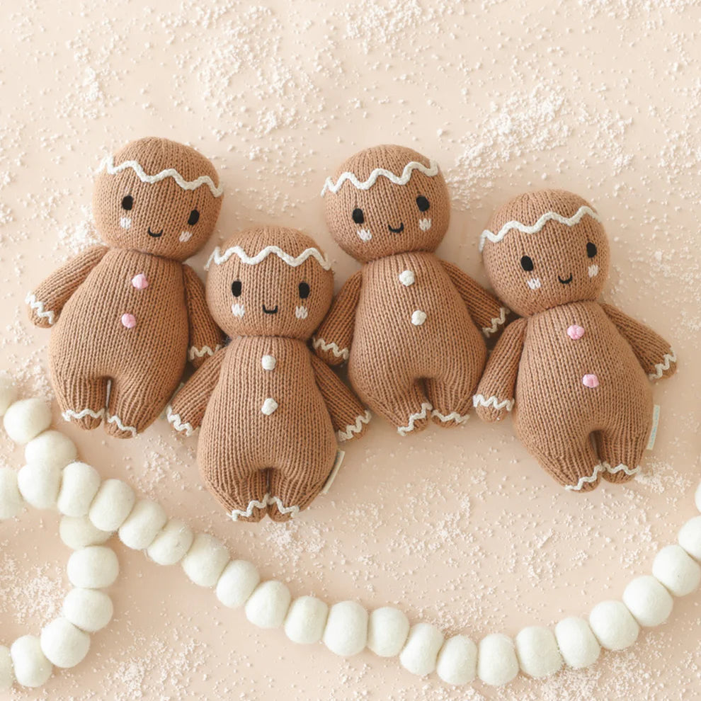 Cuddle + Kind Baby Gingerbread holiday soft toy