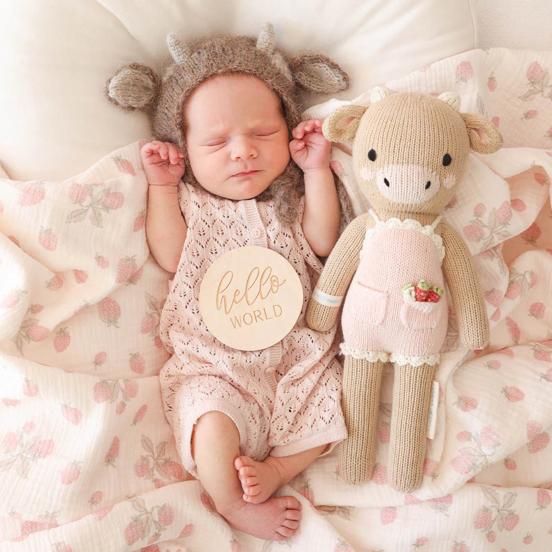 Ava the Cow (pwder pink) - Cuddle+Kind