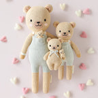 Baby Honey Bear (blue bow) - Cuddle+Kind