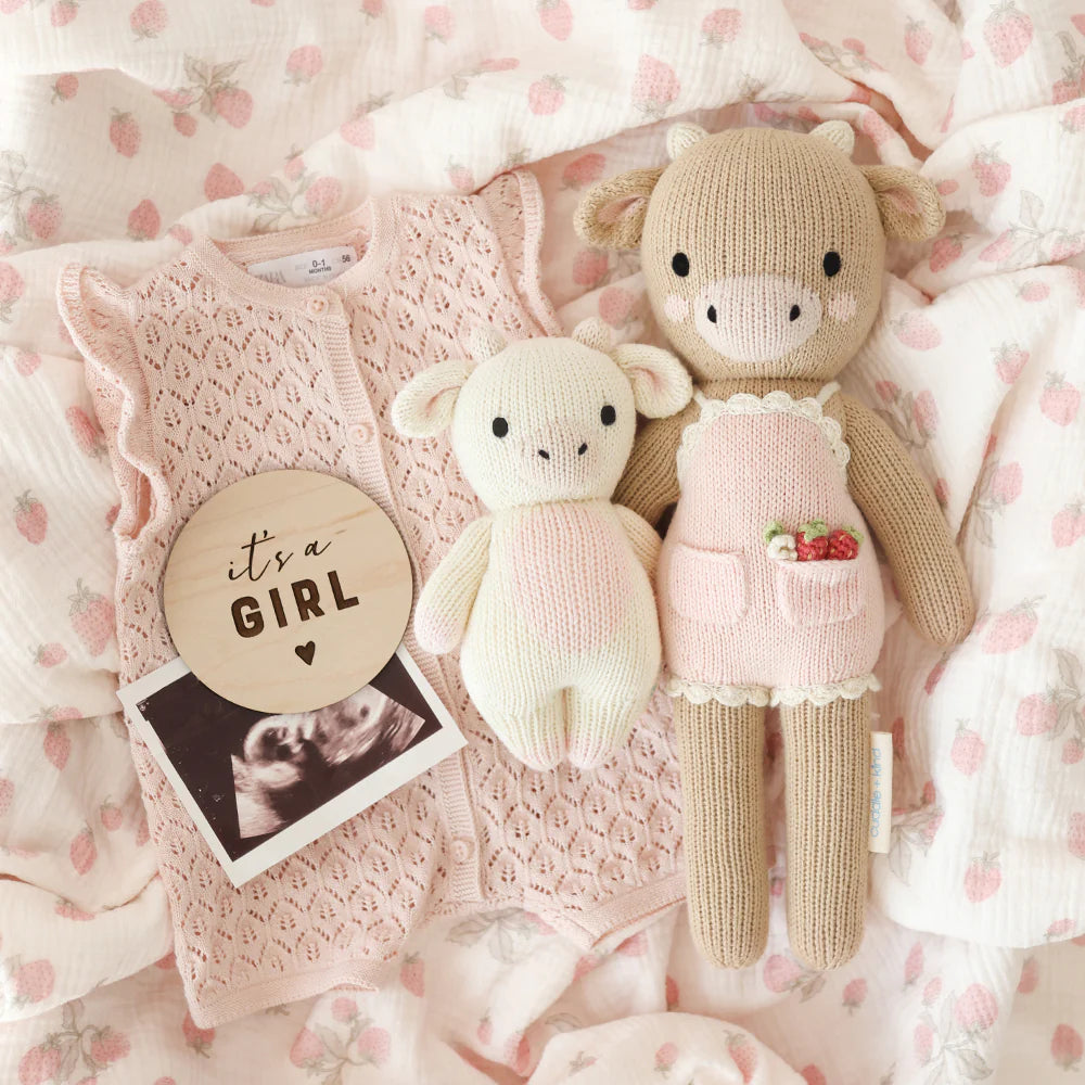 Ava the Cow (pwder pink) - Cuddle+Kind