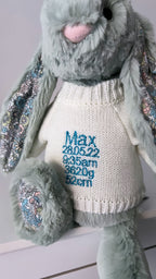 Personalised Medium Plush White Jumper