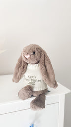 Personalised Medium Plush White Jumper