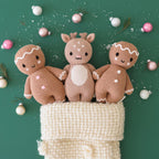 Christmas gingerbread plush by Cuddle + Kind