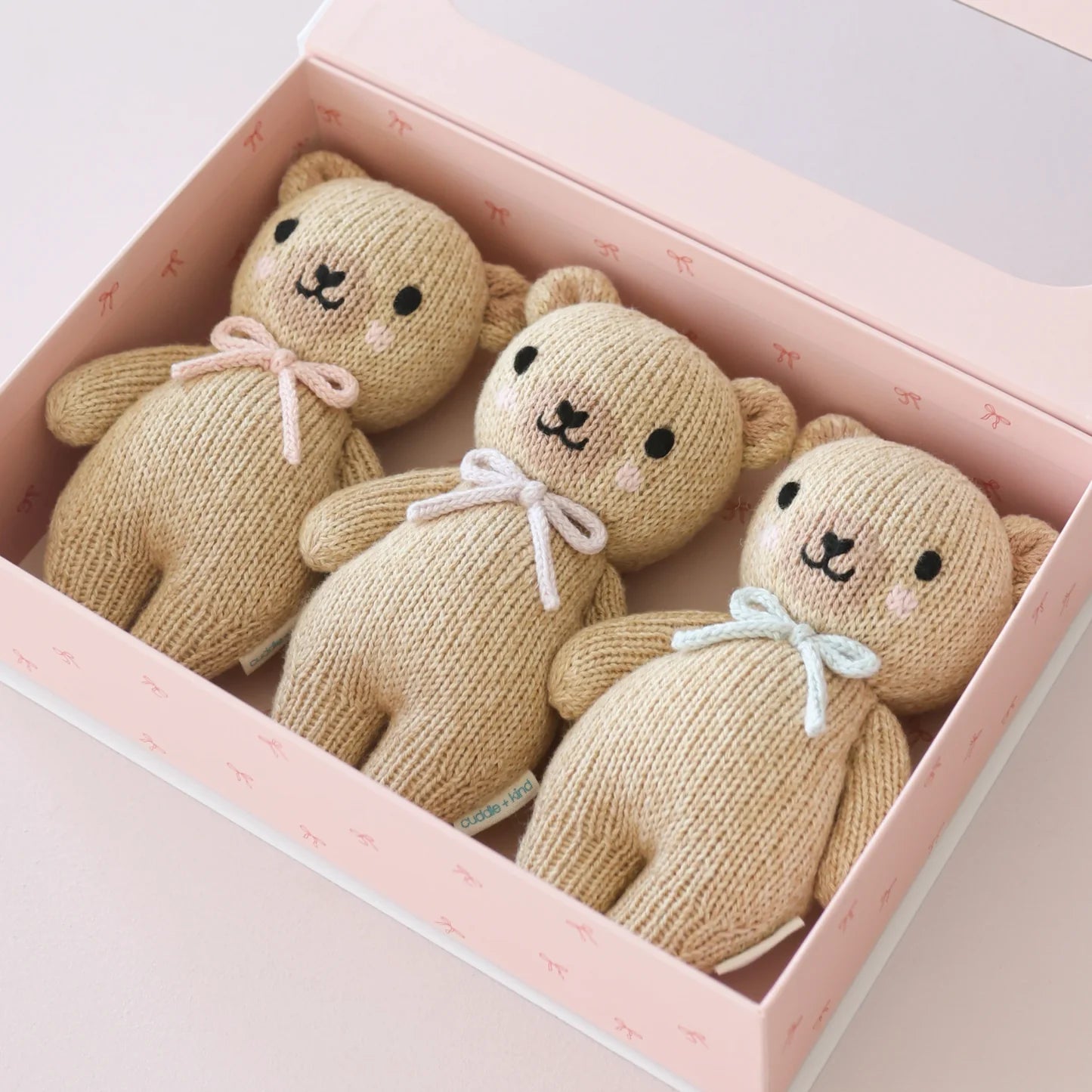 Baby Honey Bear (lavender bow) - Cuddle+Kind