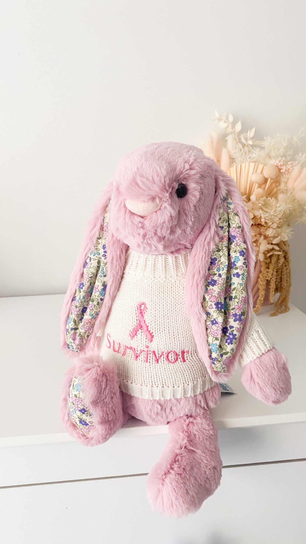 Personalised Medium Plush White Jumper