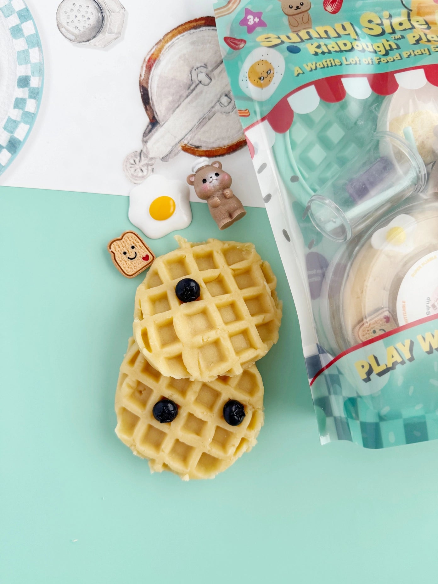 Sunnyside Diner Breakfast Playdough Kit - Earth Grown KidDoughs
