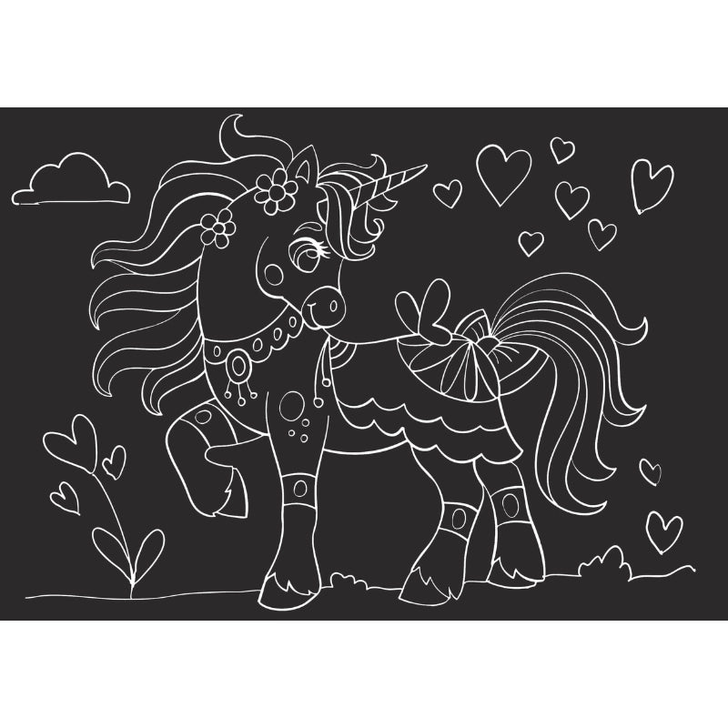 Unicorn themed arts and crafts activity set for children