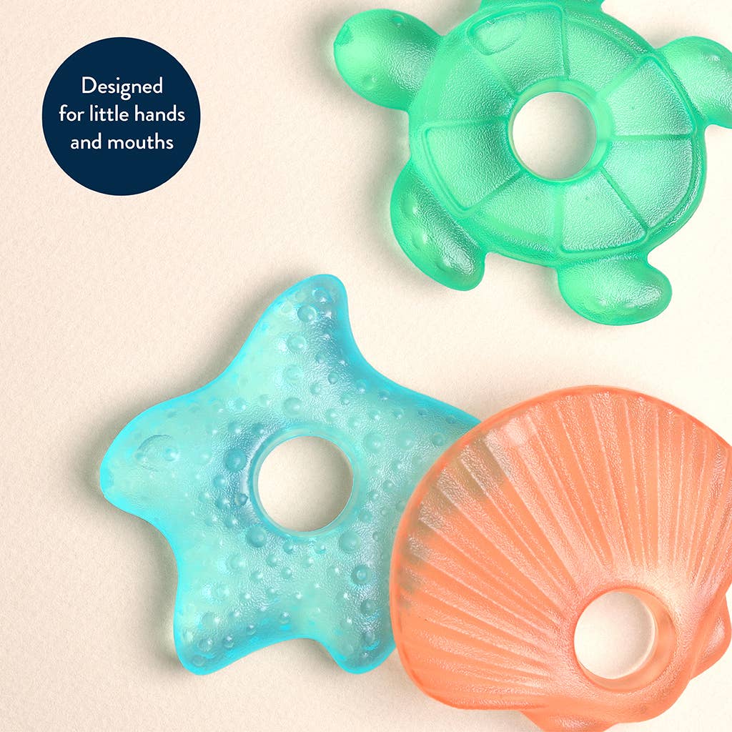 Seaside Cutie Water Filled Teething Coolers - Itzy Ritzy
