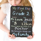 First Day of School Blackboard | Simple