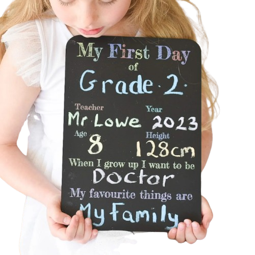 First Day of School Blackboard | Simple