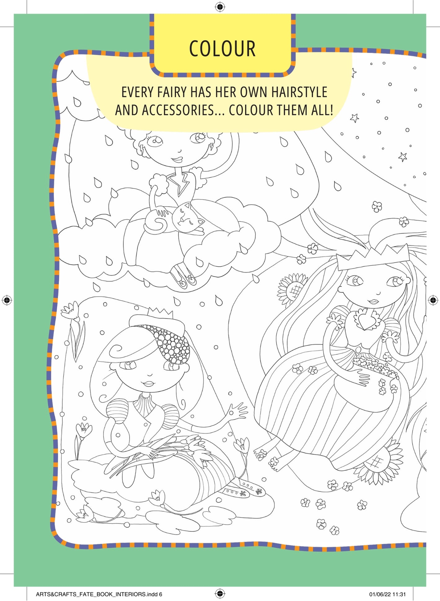 Children's fairy arts and crafts kit