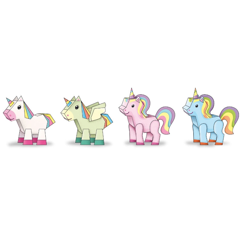 Unicorn colouring, sticker and model making set