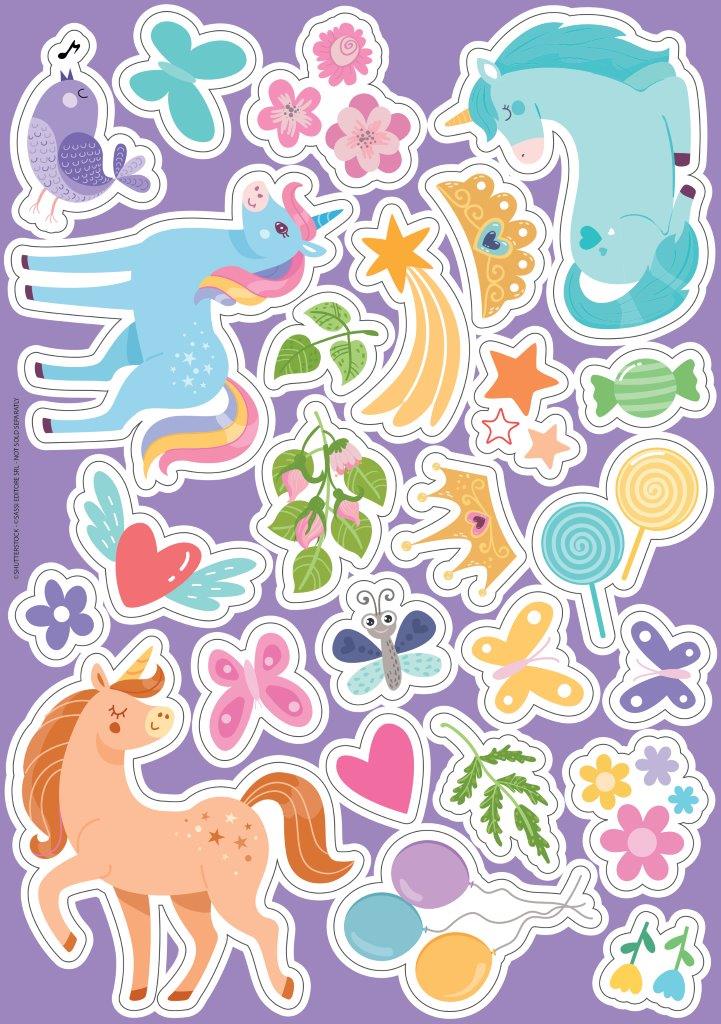 Screen-free unicorn themed activity kit