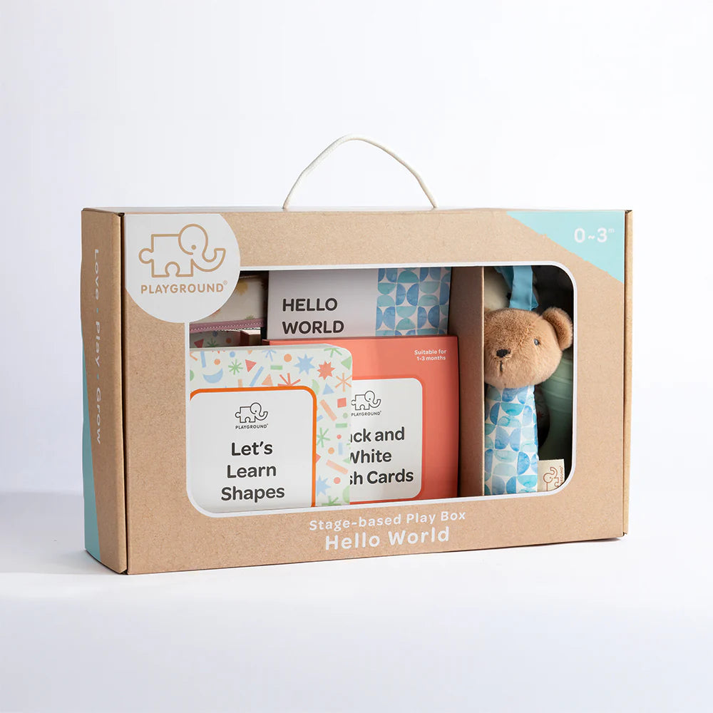 Educational play kit for babies aged 0-3 months