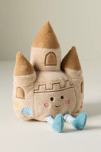 Sand Castle plush toy by Mon Ami, similar to sold out jellycat one, a soft beach-themed toy for babies and toddlers designed for comfort, play and everyday snuggles.