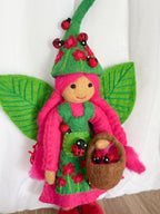 Ladybug Forest Fairy Doll - Himalayan Felt Co