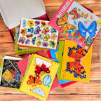 Butterfly themed arts and crafts kit for children