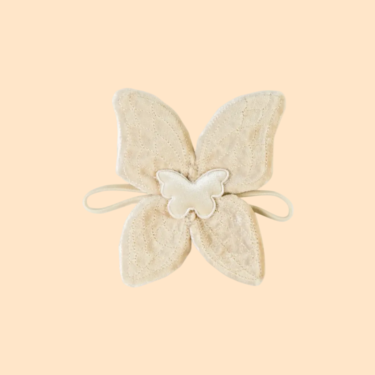 Beige Velvet Dolls Fairy Wings - Nicci & Lu
