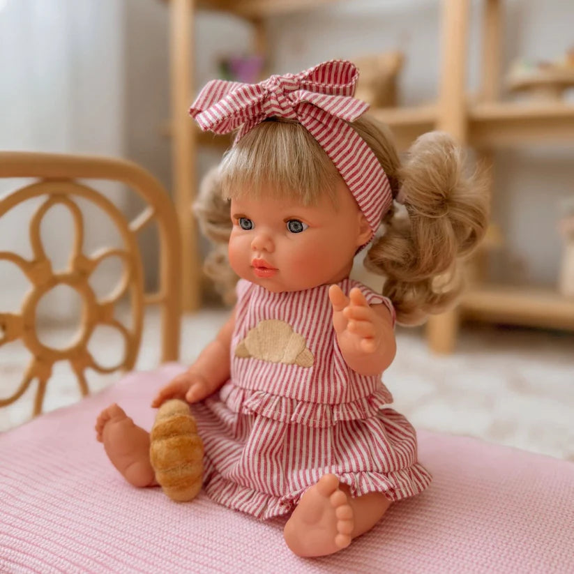 Croissant Stripe Dolls Outfit Set - SALLI Collective