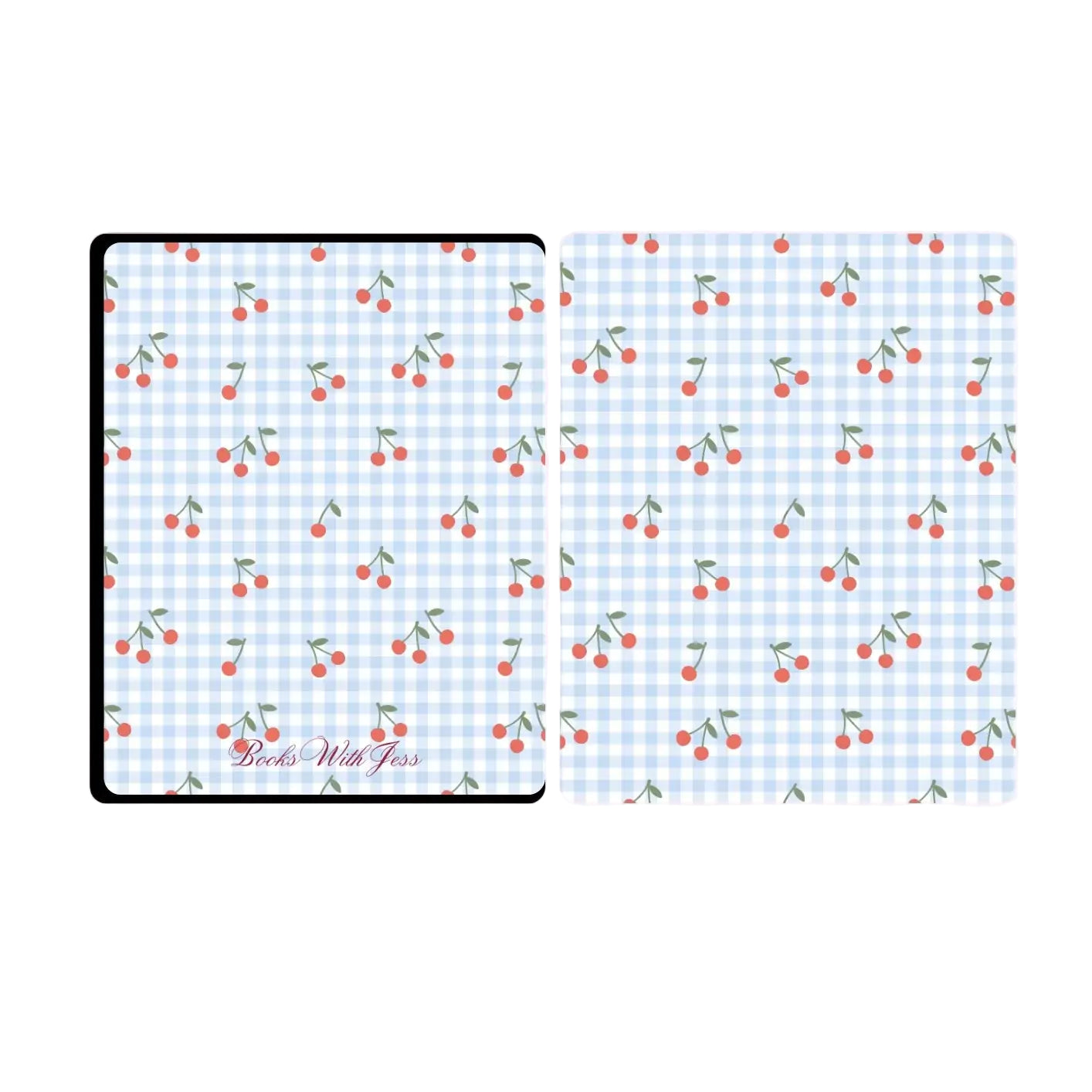 Kindle Case | Cherry Blue Gingham