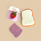 Strawberry Jam Jar & Toast Felt Food Set - Playtisserie