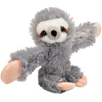 Wrap around sloth plush for backpacks and prams
