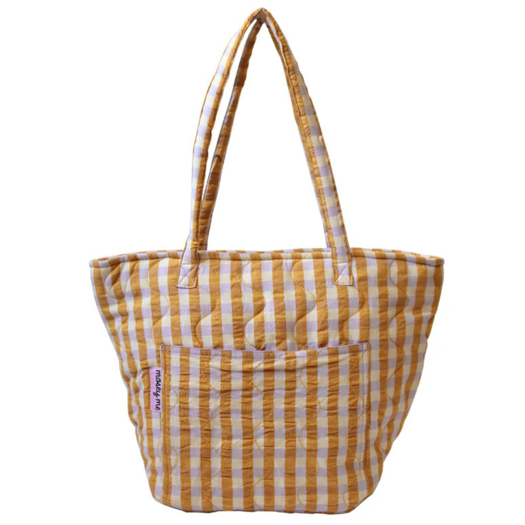 Mango Quilted Tote Bag - Mosey Me
