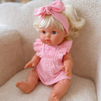 Doll Petal Pink Bow Dress Set - SALLI Collective