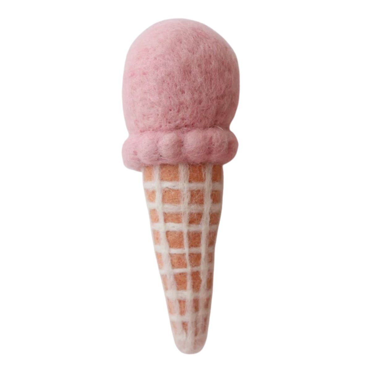 Strawberry Ice-Cream Cone Felt Food - Juni Moon