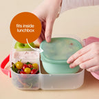 child-friendly b.box lunch tub with easy-open silicone tab