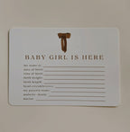 Hospital Birth Detail Card