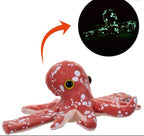 Wild Republic Huggers glow in the dark octopus snap band plush toy

