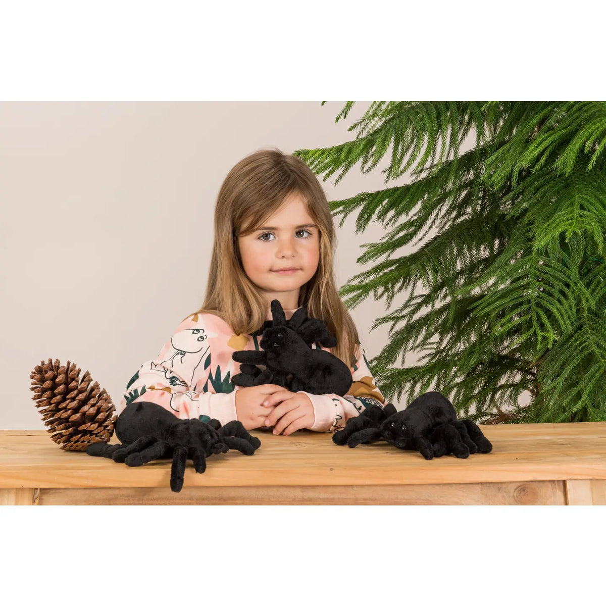 Black Spider Plush Toy - Teddy Hermann