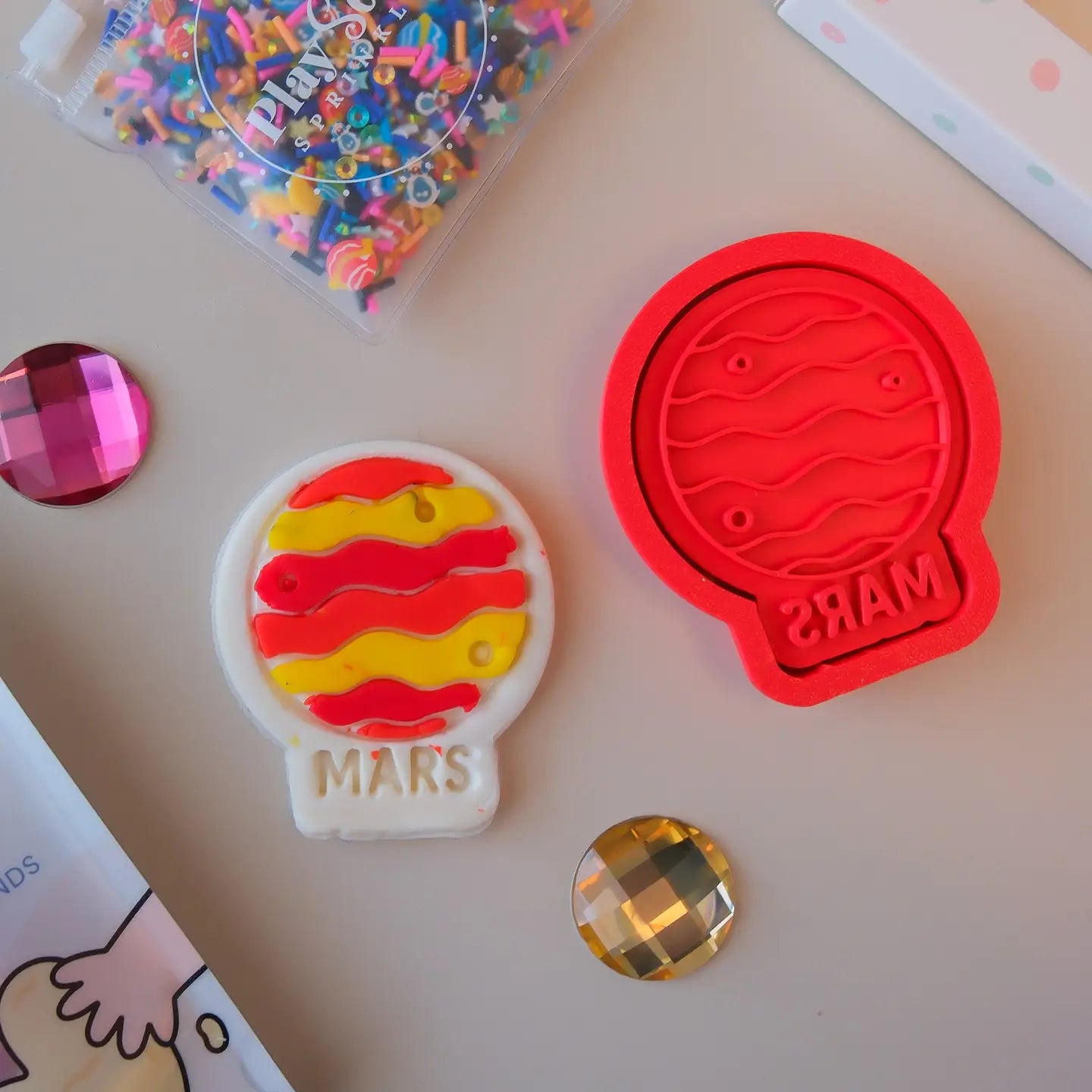 Mars Planet Stamp & Cutter - Playsense