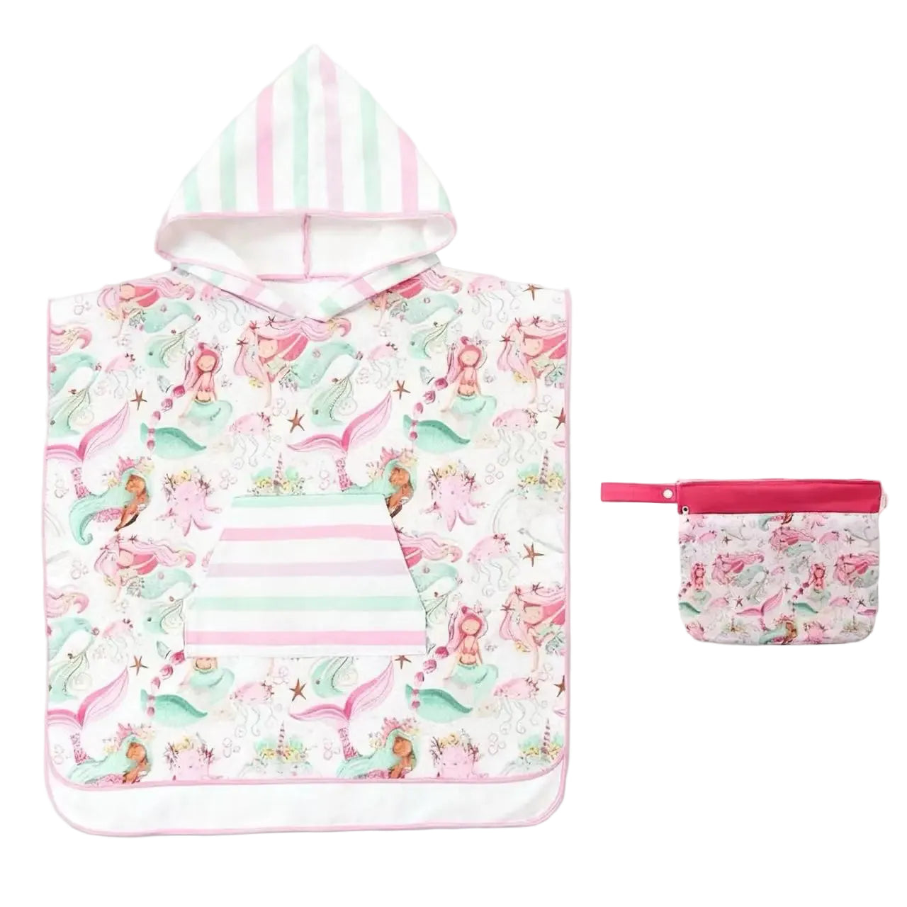 Kids Hooded Towel - Sand Free | Mermaid Melody