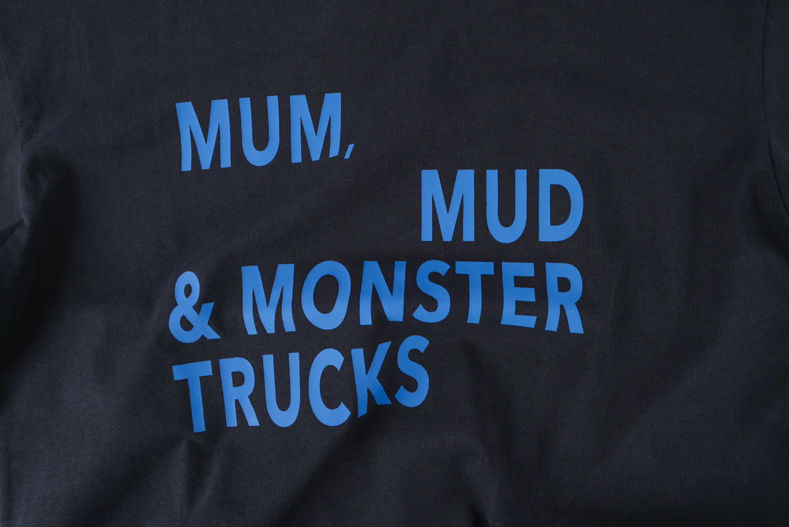 Navy Mum, Mud & Monster Trucks T-Shirt - BBOBBIE