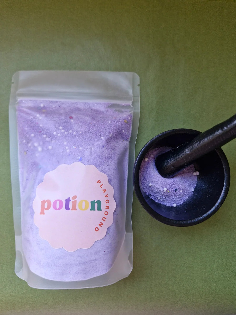 Purple Bulk Fizz Pouch w/ Pearls 300g - Potion Playground