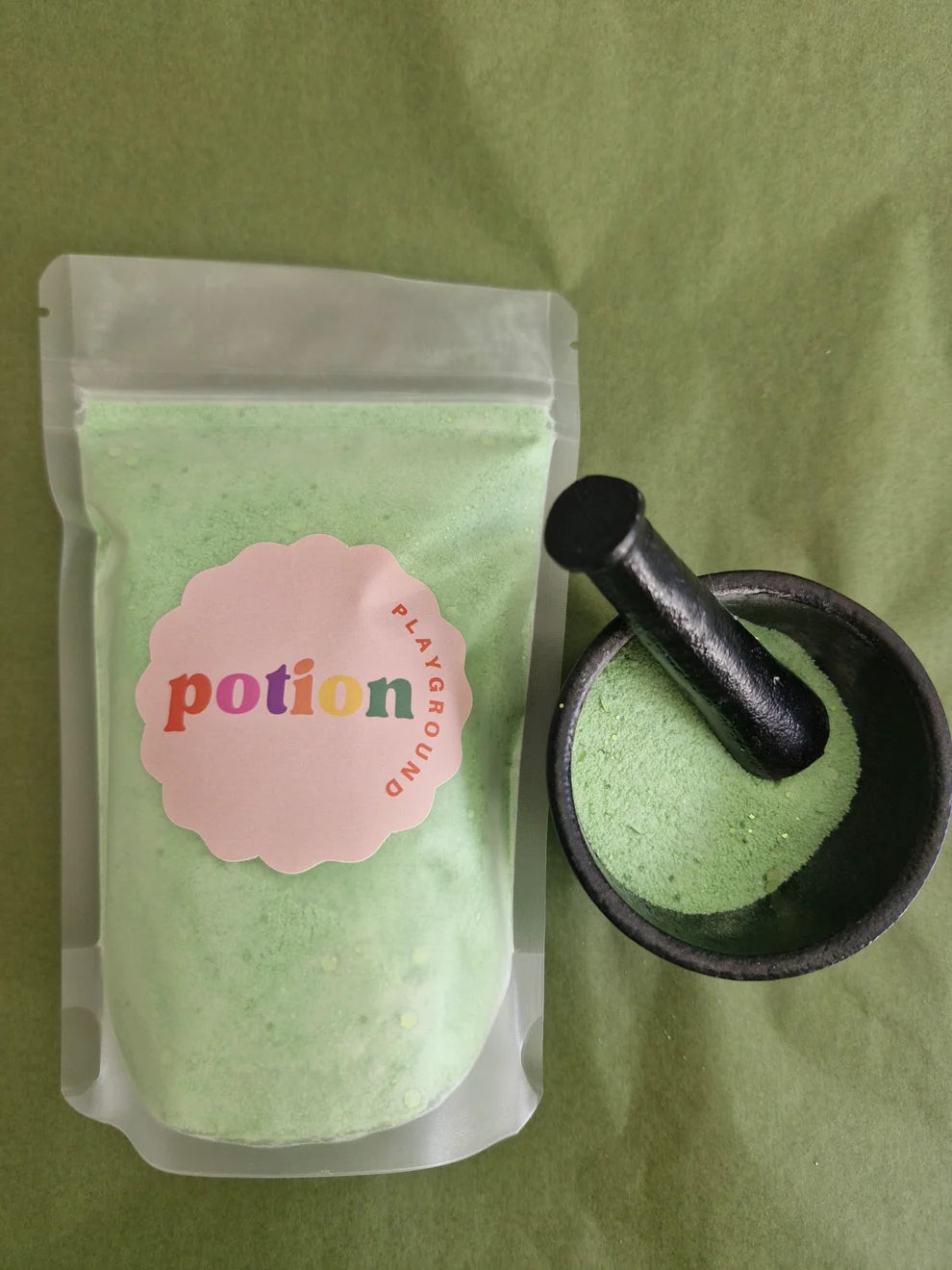 Green Bulk Fizz Pouch 300g - Potion Playground