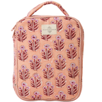 moonlight haze lunch bag with pink and floral pattern