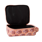 kids insulated lunch bag open showing black easy clean lining