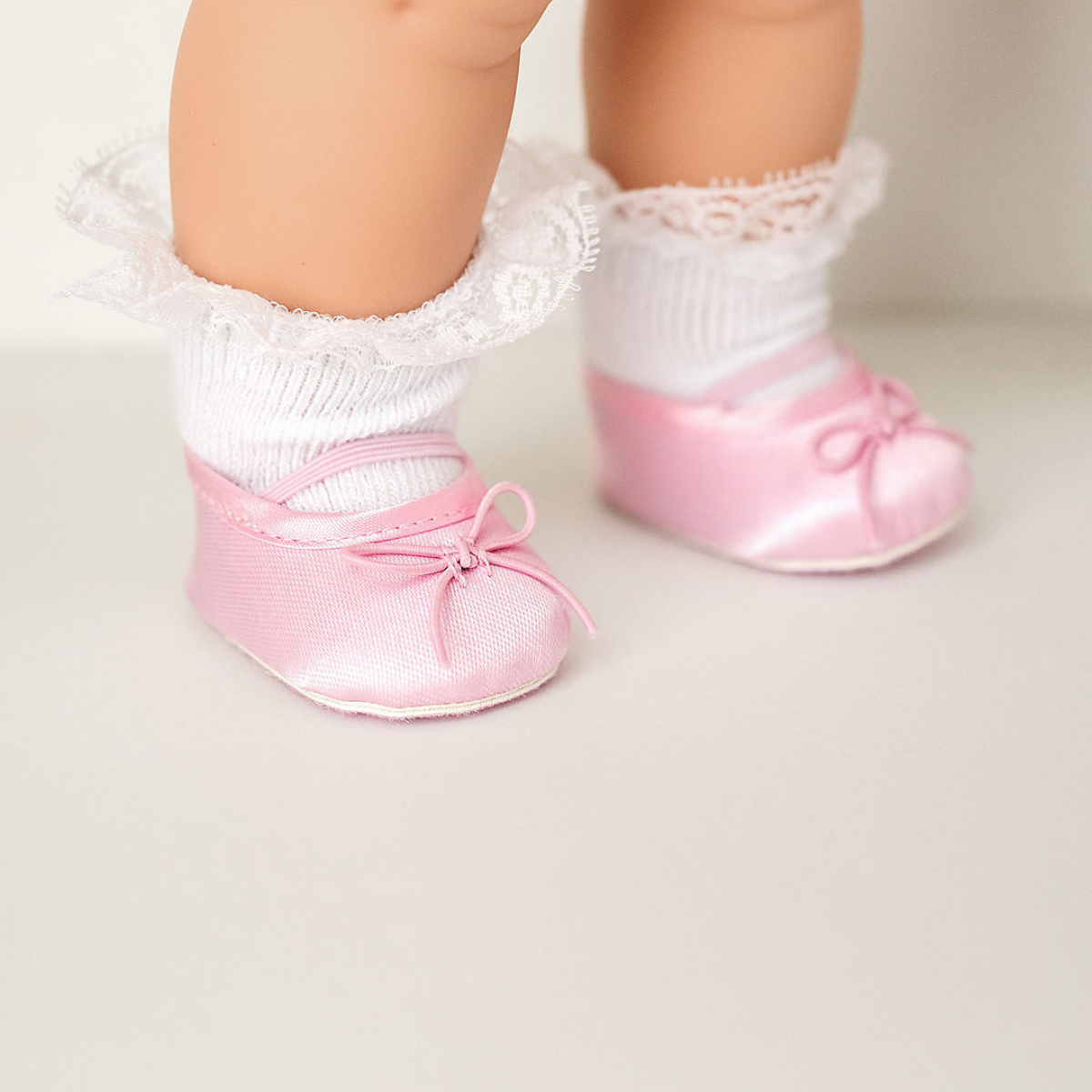 Satin Pink Dolls Ballet Flats - Nicci & Lu